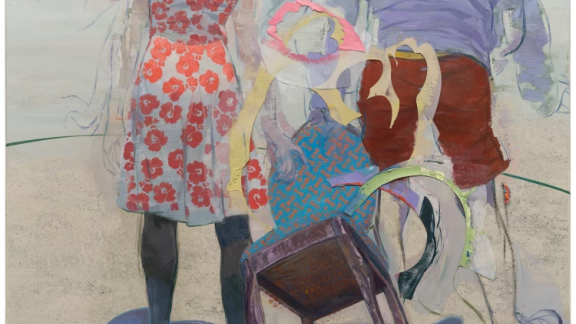 Ruprecht von Kaufmann, RT aus der Serie »Zwischen den Stühlen. Verfall einer Familie«, 2018, Öl auf Linoleum, auf Holz, Sammlung ZAWEG, © Ruprecht von Kaufmann