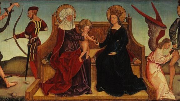 Hl. Anna Selbdritt, Umkreis B.Strigels, um 1500 