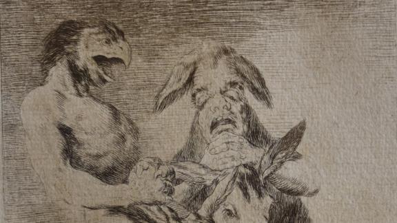 Francisco de Goya Capricho 63 © Fundacion Museo de artes do gravado a estampa dixital