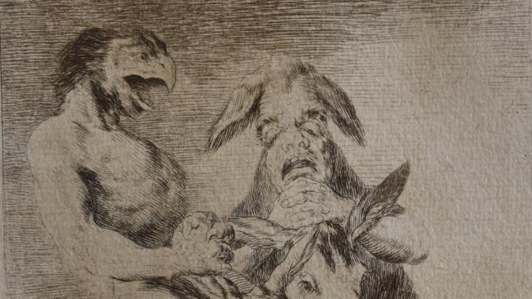 Francisco de Goya Capricho 63 © Fundacion Museo de artes do gravado a estampa dixital