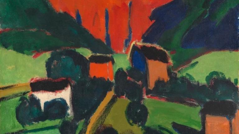 Karl Schmidt-Rottluff, Norwegische Landschaft (Skrygedal), 1911, Buchheim Museum © VG Bild-Kunst, Bonn, 2026