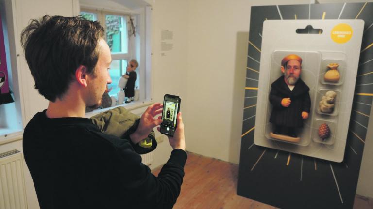 Interaktive Fotostation Jakob in der Box © Fuggersche Stiftungen