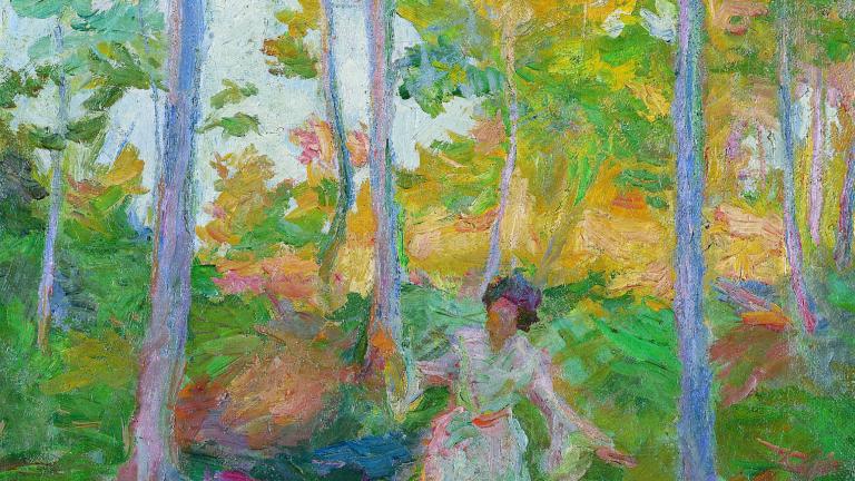 Rihard Jakopic, 1869-1943 - Zwischen Pinien eine Brise (1905) © Nationalgalerie Sloweniens