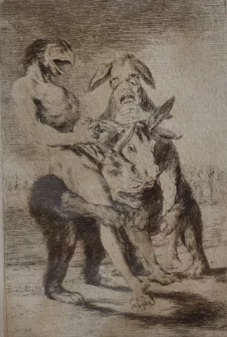 Francisco de Goya Capricho 63 © Fundacion Museo de artes do gravado a estampa dixital