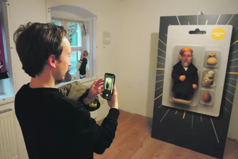 Interaktive Fotostation Jakob in der Box © Fuggersche Stiftungen