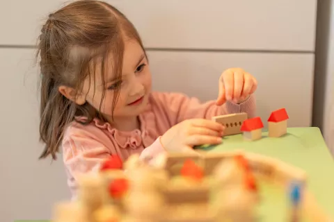 Mitmachstationen für Kinder im Museum im Wittelsbacher Schloss Friedberg, Foto: Norbert Liesz